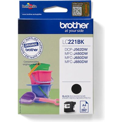 Brother LC-221BK - Noir - Cartouche d'encre