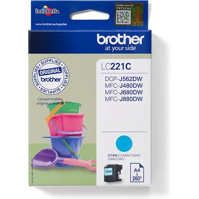 Brother LC-221C - Cyan - Cartouche d'encre