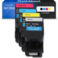 Huismerk Lexmark 80C2SK0 (802SK) Toner 4-kleuren Multipack