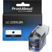 PrintAbout Huismerk vervangt Brother LC-229XLBK Inktcartridge Zwart Extra hoge capaciteit