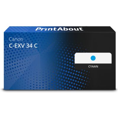 Huismerk Canon C-EXV 34 C Toner Cyaan