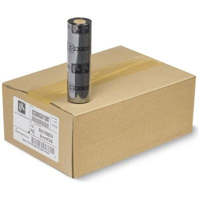 Zebra 02300GS11007 Etiket Zwart (Wax ribbon)