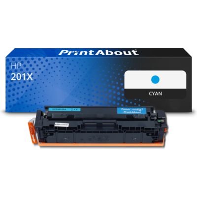 Toner compatible HP 201X (CF401X) - Cyan - Grande capacité