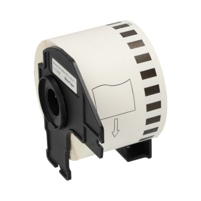 PrintAbout Huismerk vervangt Brother DK-22223 Etiket Zwart op wit (50  mm)