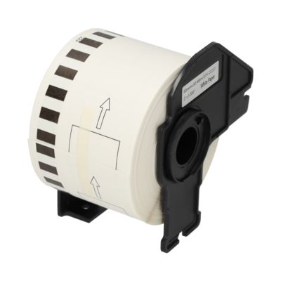 PrintAbout Huismerk vervangt Brother DK-22223 Etiket Zwart op wit (50  mm)
