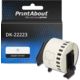 PrintAbout Huismerk vervangt Brother DK-22223 Etiket Zwart op wit (50  mm)