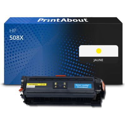 Toner compatible HP 508X (CF362X) - Jaune - Grande capacité