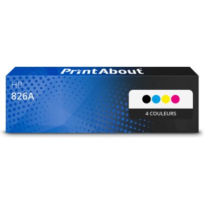 Toner compatible HP 826A (CF310A) - 4 couleurs - Multipack
