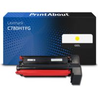 Huismerk Lexmark C780H1YG Toner Geel Hoge capaciteit