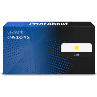 Huismerk Lexmark C950X2YG Toner Geel Extra hoge capaciteit