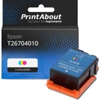 Cartouche compatible Epson T26704010 (T266) - 3-couleurs - Grande capacité