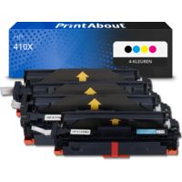 Huismerk HP 410X (CF410X) Toner 4-kleuren Multipack Hoge capaciteit