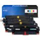 Toner compatible HP 410X (CF410X) - 4 couleurs - Grande capacité - Multipack