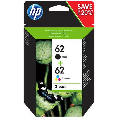HP 62 (N9J71AE) Inktcartridge Zwart + 3 kleuren Multipack