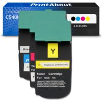 Huismerk Lexmark C540H1KG Toner 4-kleuren Multipack Hoge capaciteit