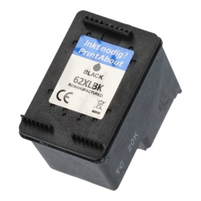 Huismerk HP 62XL (C2P05AE) Inktcartridge Zwart Hoge capaciteit