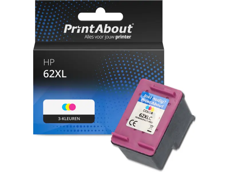 Original HP Nr. 62XL color Patrone für 415 Seiten, C2P07AE (Neu und originalverpackt) in