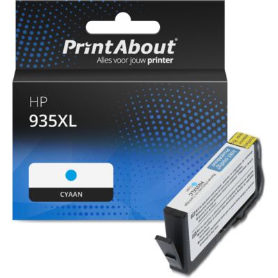 Huismerk HP 935XL (C2P24AE) Inktcartridge Cyaan Hoge capaciteit