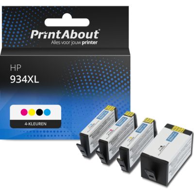 Huismerk HP 934/935XL (X4E14AE) Inktcartridge 4-kleuren Multipack Hoge capaciteit