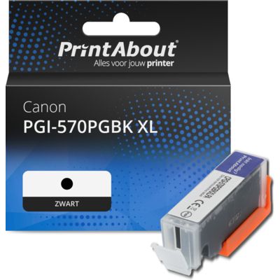 Huismerk Canon PGI-570PGBK XL Inktcartridge Zwart Hoge capaciteit