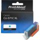 Huismerk Canon CLI-571C XL Inktcartridge Cyaan Hoge capaciteit