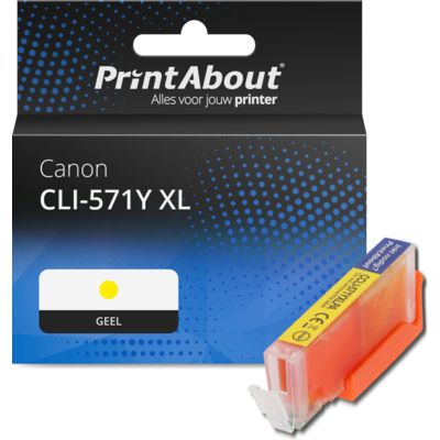 Huismerk Canon CLI-571Y XL Inktcartridge Geel Hoge capaciteit