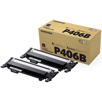Samsung CLT-P406B/ELS (SU374A) Toner 2x Zwart - Multipack