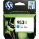 HP 953XL (F6U16AE) Inktcartridge Cyaan Hoge capaciteit