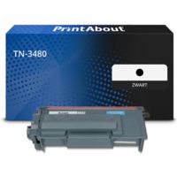 PrintAbout Huismerk vervangt Brother TN-3480 Toner Zwart Hoge capaciteit