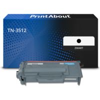PrintAbout Huismerk vervangt Brother TN-3512 Toner Zwart Hoge capaciteit