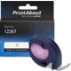 Huismerk Dymo 12267 (S0721530) Tape Zwart op transparant (12 mm)