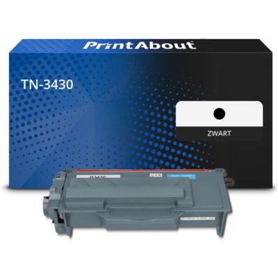 PrintAbout Huismerk vervangt Brother TN-3430 Toner Zwart