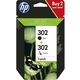 HP 302 (X4D37AE) Inktcartridge Zwart + 3 kleuren Multipack