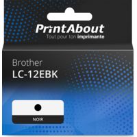 Cartouche compatible Brother LC-12EBK - Noir