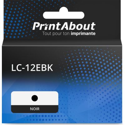 Cartouche compatible Brother LC-12EBK - Noir