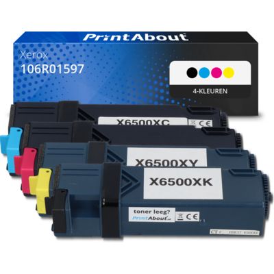 Huismerk Xerox 106R01597 Toner 4-kleuren Multipack