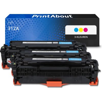 Huismerk HP 312A (CF440AM) Toner 3-kleuren Multipack