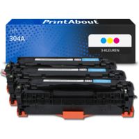 Huismerk HP 304A (CF372AM) Toner 3-kleuren Multipack