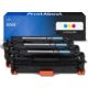 Toner compatible HP 304A (CF372AM) - 3-couleurs - Multipack