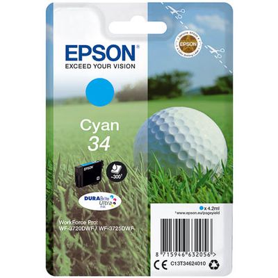Epson 34 (C13T34624010) - Cyan - Cartouche d'encre