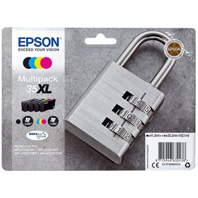 Epson 35XL (T3596) Inktcartridge 4-kleuren Multipack Hoge capaciteit