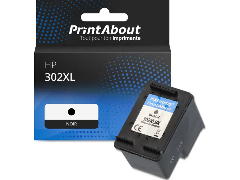 Cartouches D'encre Reconditionnées Palmtree 302 XL - Noir + Couleur Pour HP Envy, OfficeJet, DeskJet