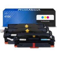 Toner compatible HP 410X (CF252XM) - 3-couleurs - Grande capacité - Multipack