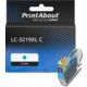 PrintAbout Huismerk vervangt Brother LC-3219XL C Inktcartridge Cyaan Hoge capaciteit