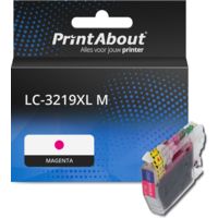 PrintAbout Huismerk vervangt Brother LC-3219XL M Inktcartridge Magenta Hoge capaciteit