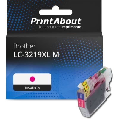 Cartouche compatible Brother LC-3219XL M - Magenta - Grande capacité
