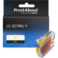 PrintAbout Huismerk vervangt Brother LC-3219XL Y Inktcartridge Geel Hoge capaciteit