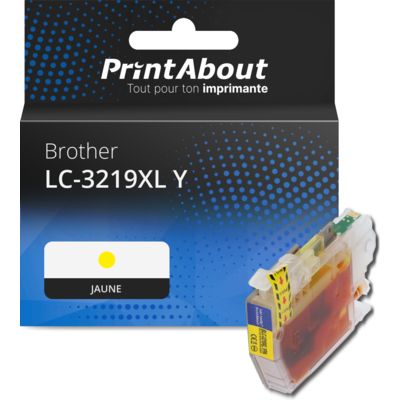 Cartouche compatible Brother LC-3219XL Y - Jaune - Grande capacité