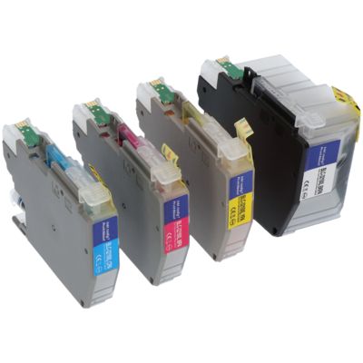 PrintAbout Huismerk vervangt Brother LC-3219XLVAL Inktcartridge 4-kleuren Multipack Hoge capaciteit