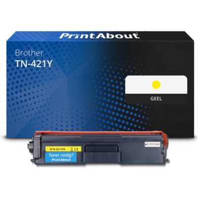 Huismerk Brother TN-421Y Toner Geel